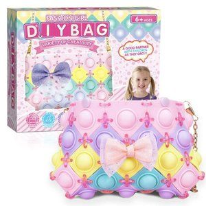 Fidget Popper DIY Purse Bubble Pop Toy Create Your Own Style Crossbody Bag